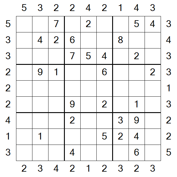 Skyscraper Sudoku - Médio