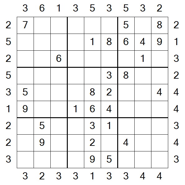 Skyscraper Sudoku - Médio