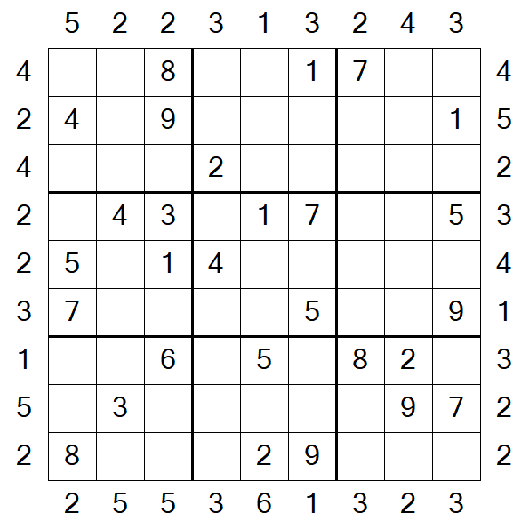 Skyscraper Sudoku - Médio