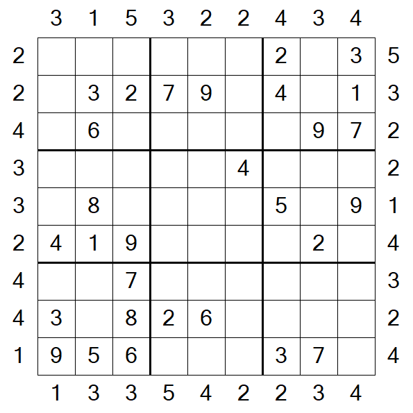 Skyscraper Sudoku - Medio