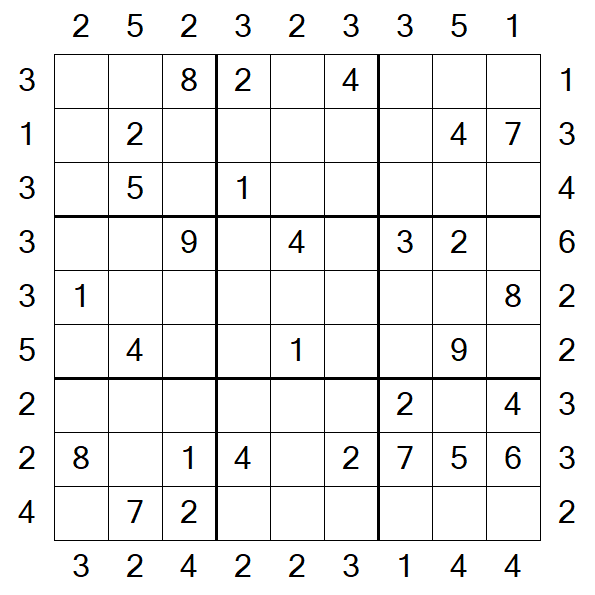Skyscraper Sudoku - Medio