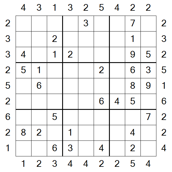 Skyscraper Sudoku - Medio