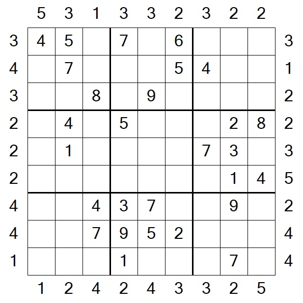 Skyscraper Sudoku - Medio