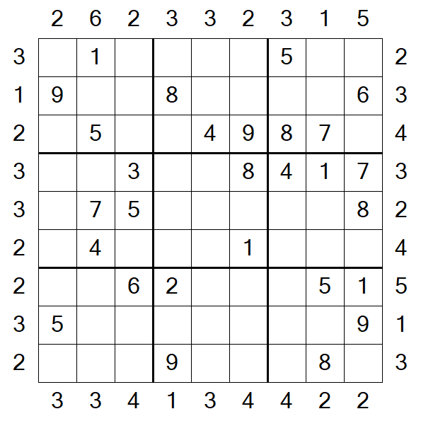 Skyscraper Sudoku - Medio