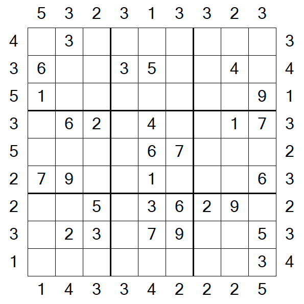 Skyscraper Sudoku - Medio