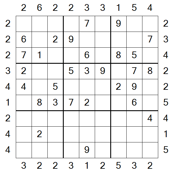 Skyscraper Sudoku - Médio