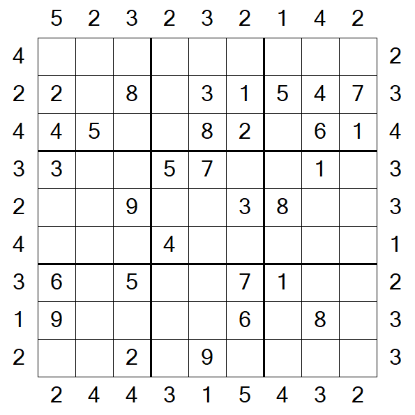 Skyscraper Sudoku - Médio
