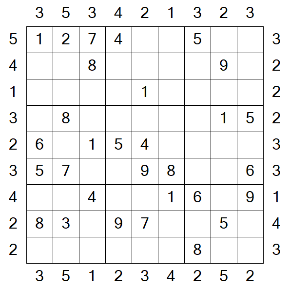 Skyscraper Sudoku - Médio