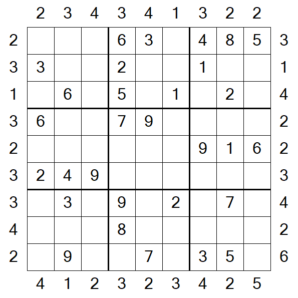 Skyscraper Sudoku - Medium