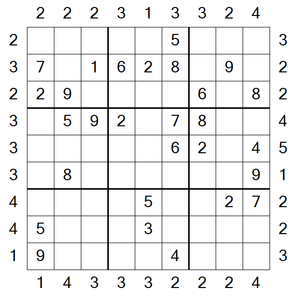 Skyscraper Sudoku - Médio