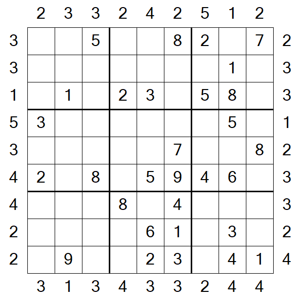 Skyscraper Sudoku - Médio