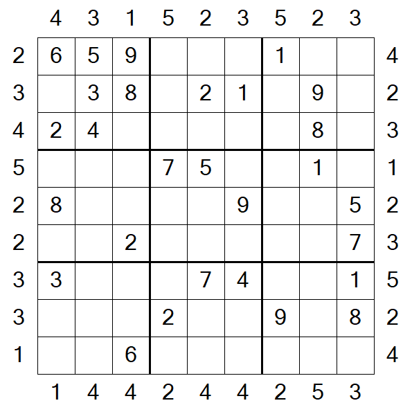 Skyscraper Sudoku - Médio