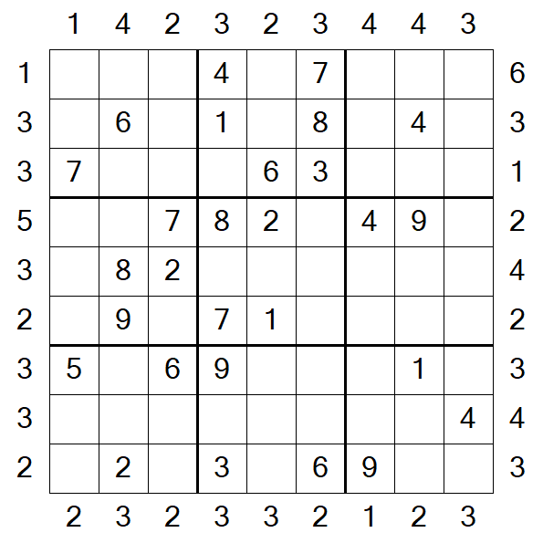 Skyscraper Sudoku - Médio