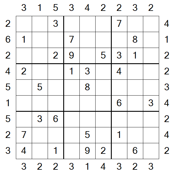 Skyscraper Sudoku - Médio
