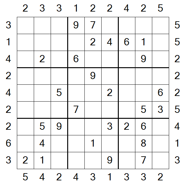 Skyscraper Sudoku - Médio