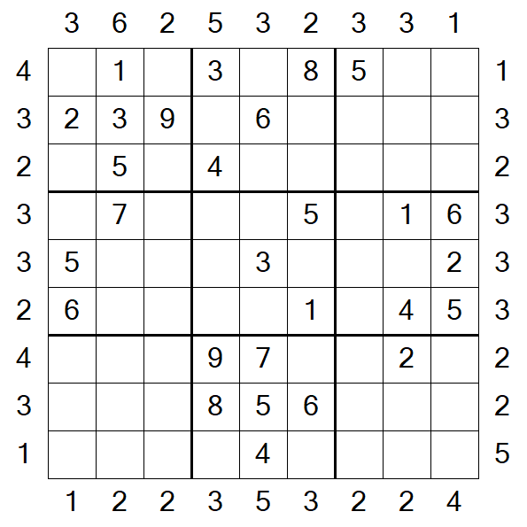 Skyscraper Sudoku - Medium