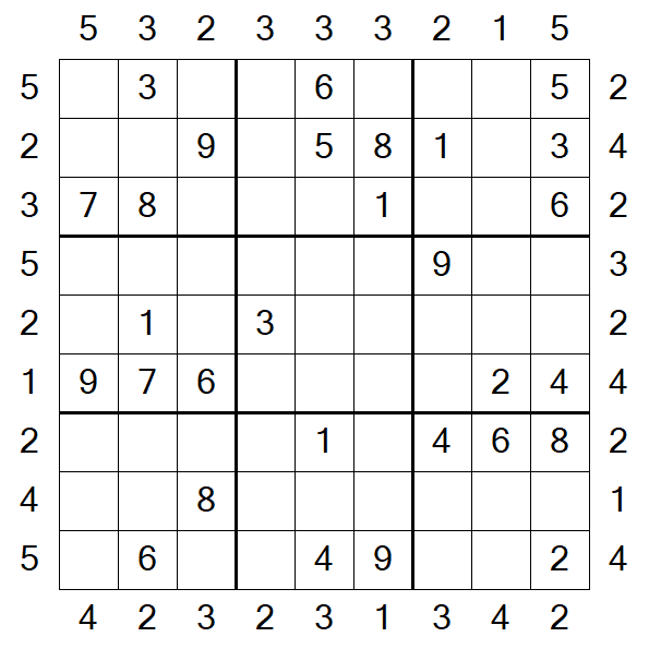 Skyscraper Sudoku - Medium