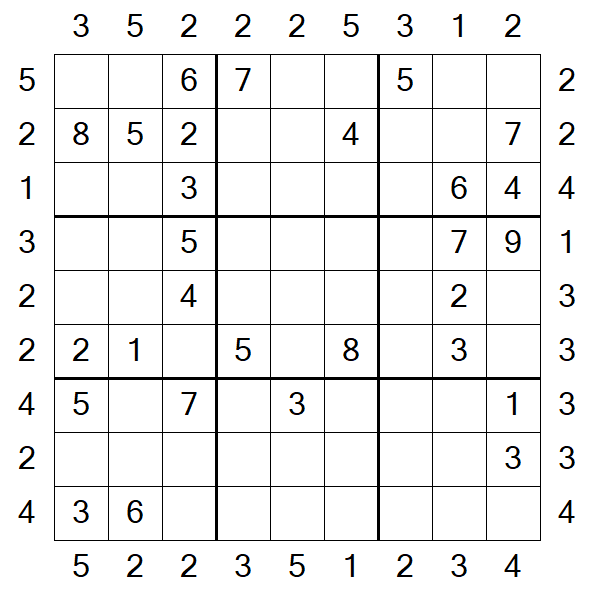 Skyscraper Sudoku - Medium