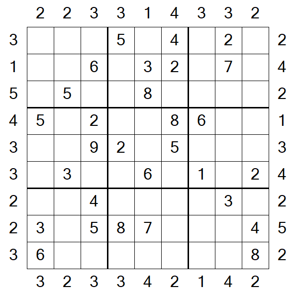 Skyscraper Sudoku - Medium