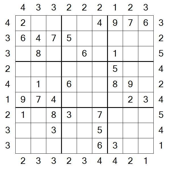 Skyscraper Sudoku - Medio
