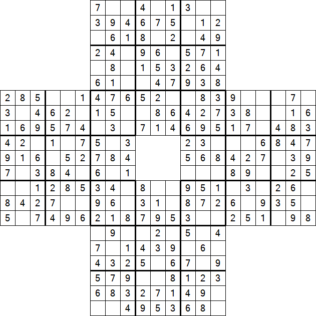 Sohei Sudoku - Easy