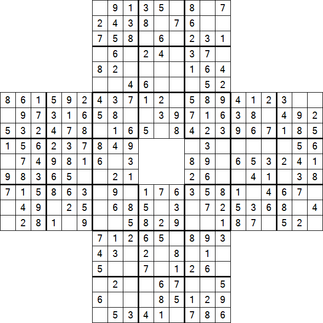 Sohei Sudoku - Easy