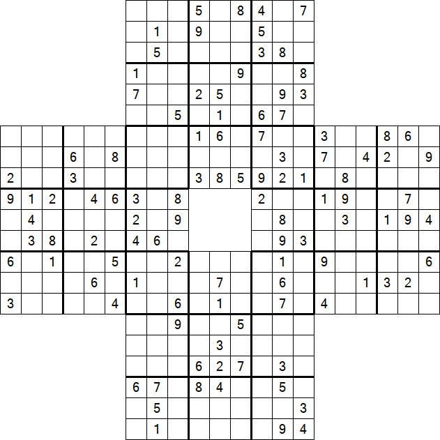 Sohei Sudoku - Difficile