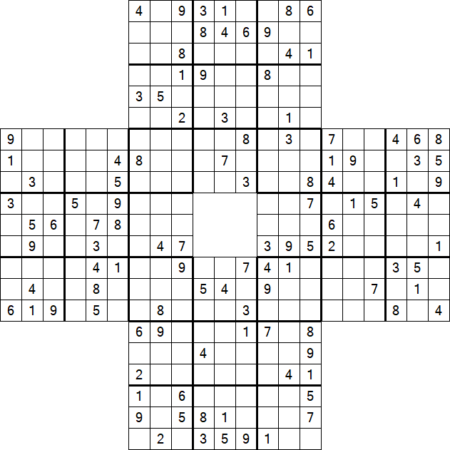 Sohei Sudoku - Difficile