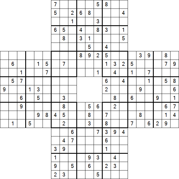 Sohei Sudoku - Difficile