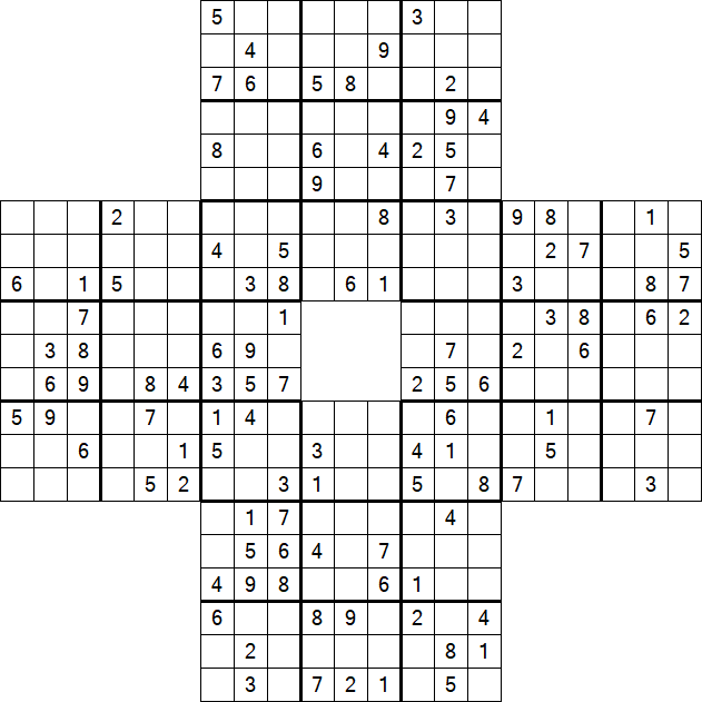 Sohei Sudoku - Schwierig