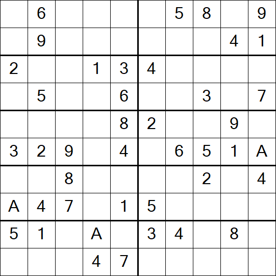 Sudoku 10x10 - Easy