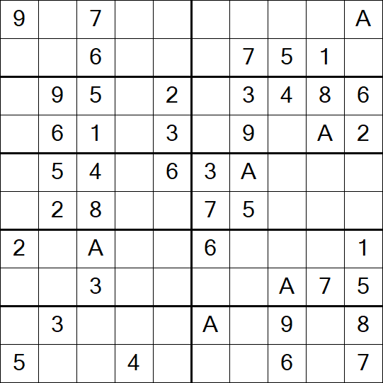 Sudoku 10x10 - Easy