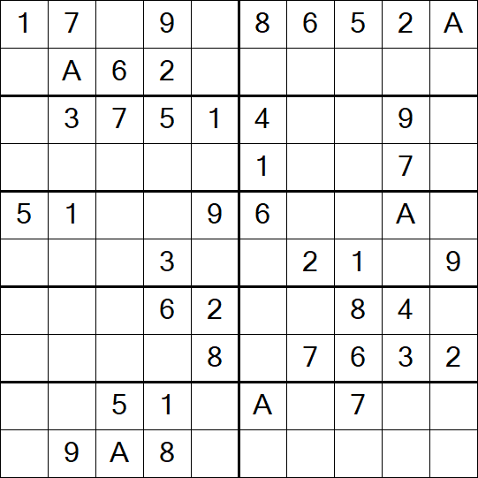 Sudoku 10x10 - Easy