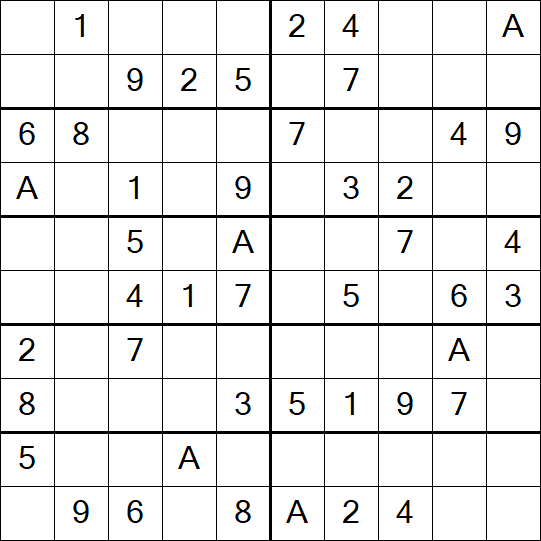 Sudoku 10x10 - Easy