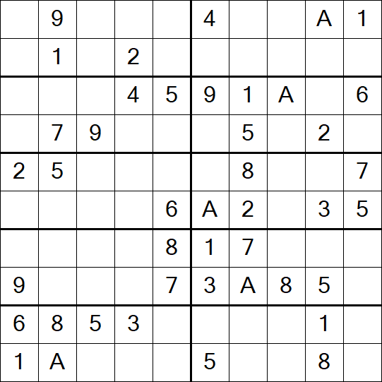 Sudoku 10x10 - Easy