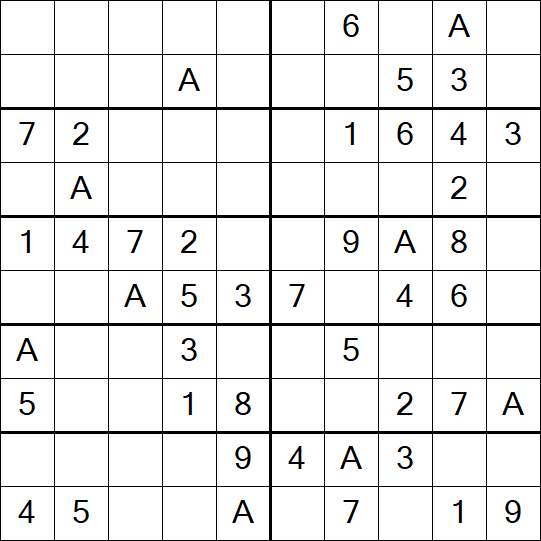 Sudoku 10x10 - Easy