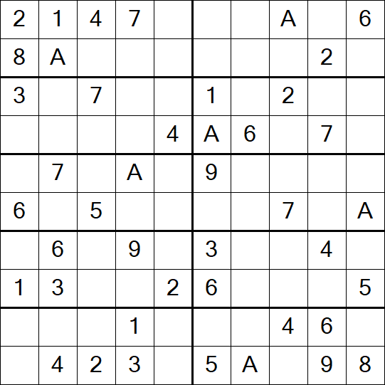 Sudoku 10x10 - Easy