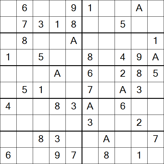 Sudoku 10x10 - Easy