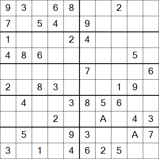 Sudoku 10x10 - Easy