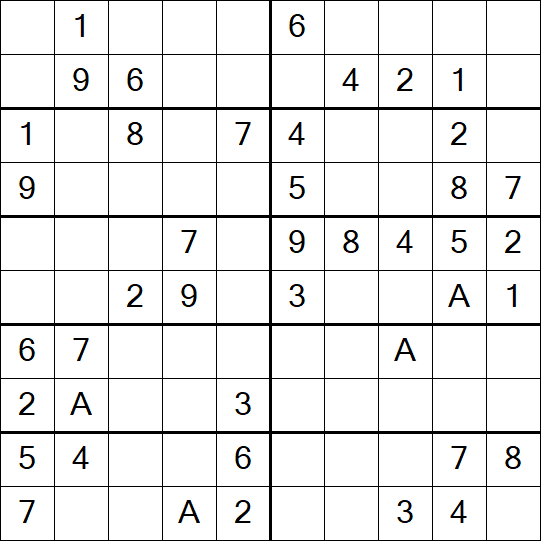 Sudoku 10x10 - Simple