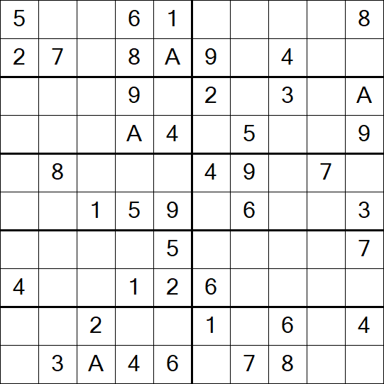 Sudoku 10x10 - Simple