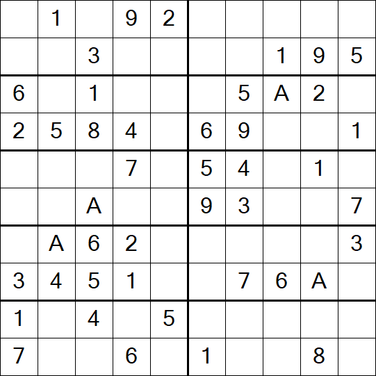 Sudoku 10x10 - Simple