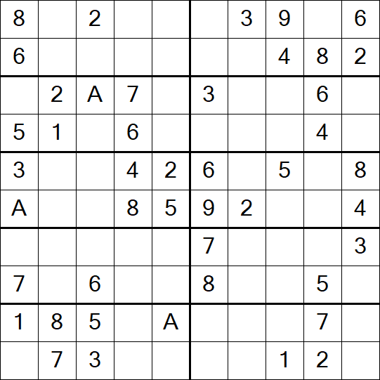 Sudoku 10x10 - Simple