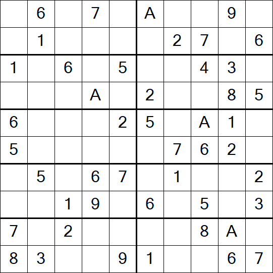 Sudoku 10x10 - Easy