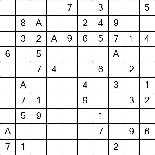 Sudoku 10x10 - Easy