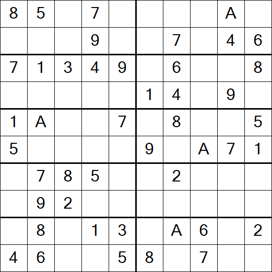 Sudoku 10x10 - Easy