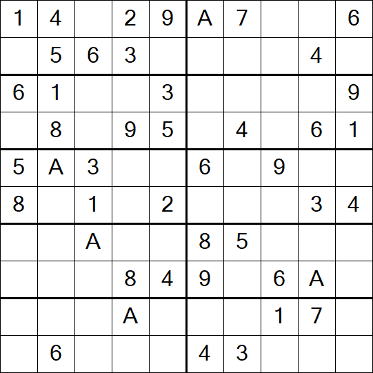 Sudoku 10x10 - Easy