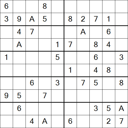 Sudoku 10x10 - Easy