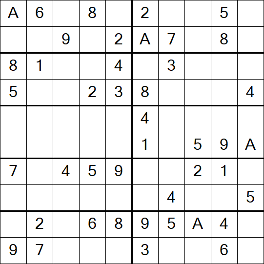 Sudoku 10x10 - Easy