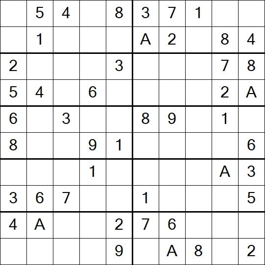 Sudoku 10x10 - Easy